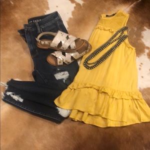 Naughty monkey cowhide sandals